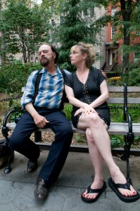 Rip Torn and Angelica Page Torn, Washington Square Park