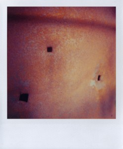 Burn Barrel, Mileses, NY, Polaroid