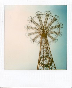 Parachute Drop Coney Island, NY, Polaroid